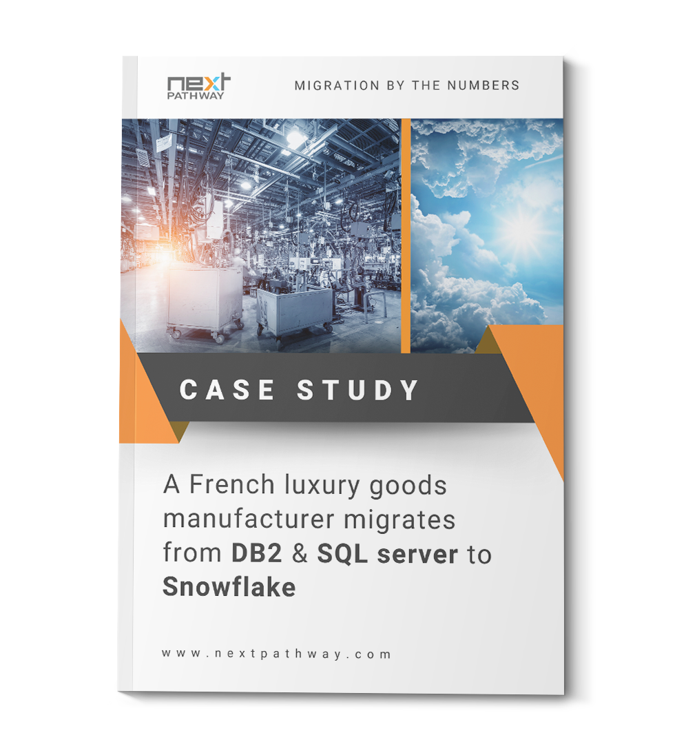 A French luxury goods manufacturer Migrates from DB2 & SQL server to Snowflake AI Data Cloud
