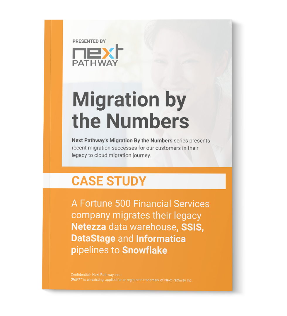 MU_MbN - A Fortune 500 financial services company migrates their Legacy Netezza, SSIS, DataStage and Informatica Pipelines to Snowflake