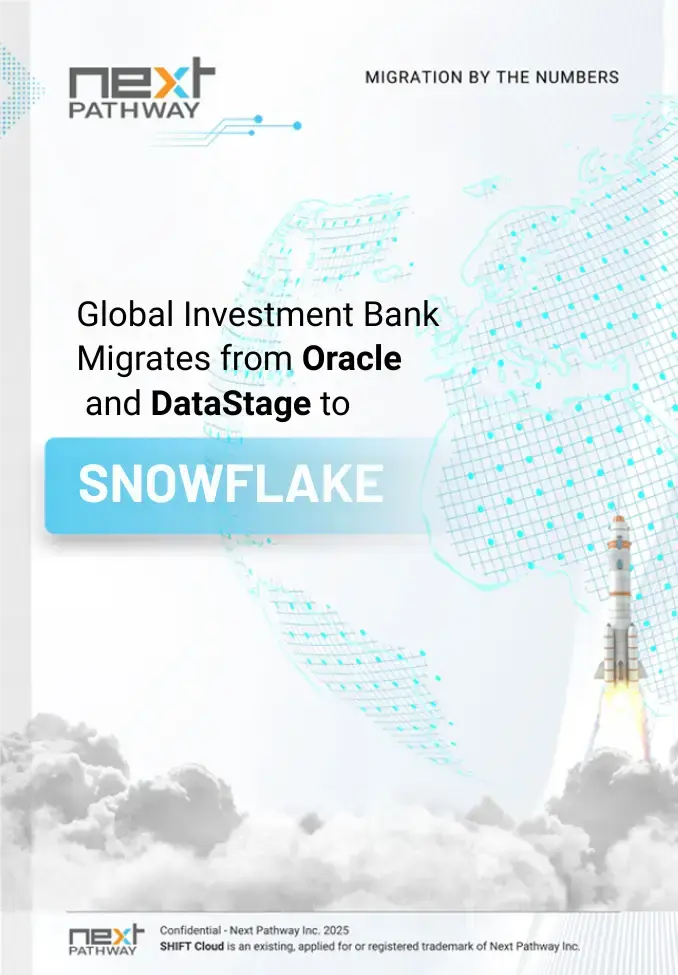 Oracle and DataStage to Snowflake